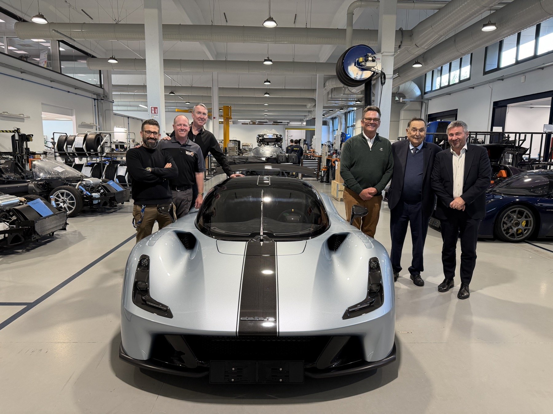 Taking delivery of 2026 Dallara Stradale at the Dallara factory, Varano de’ Melegari